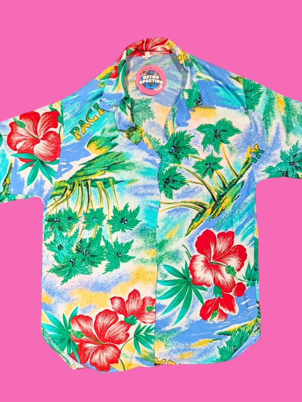 Vintage 1960's Pacific Ocean Shirt Size S